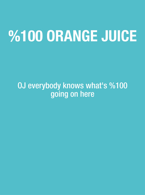 عصير البرتقال مئة بالمئة