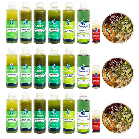 3 Day All Green Detox + 3 Salads