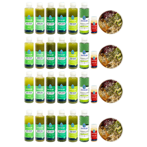 4 Day All Green Detox + 4 Salads
